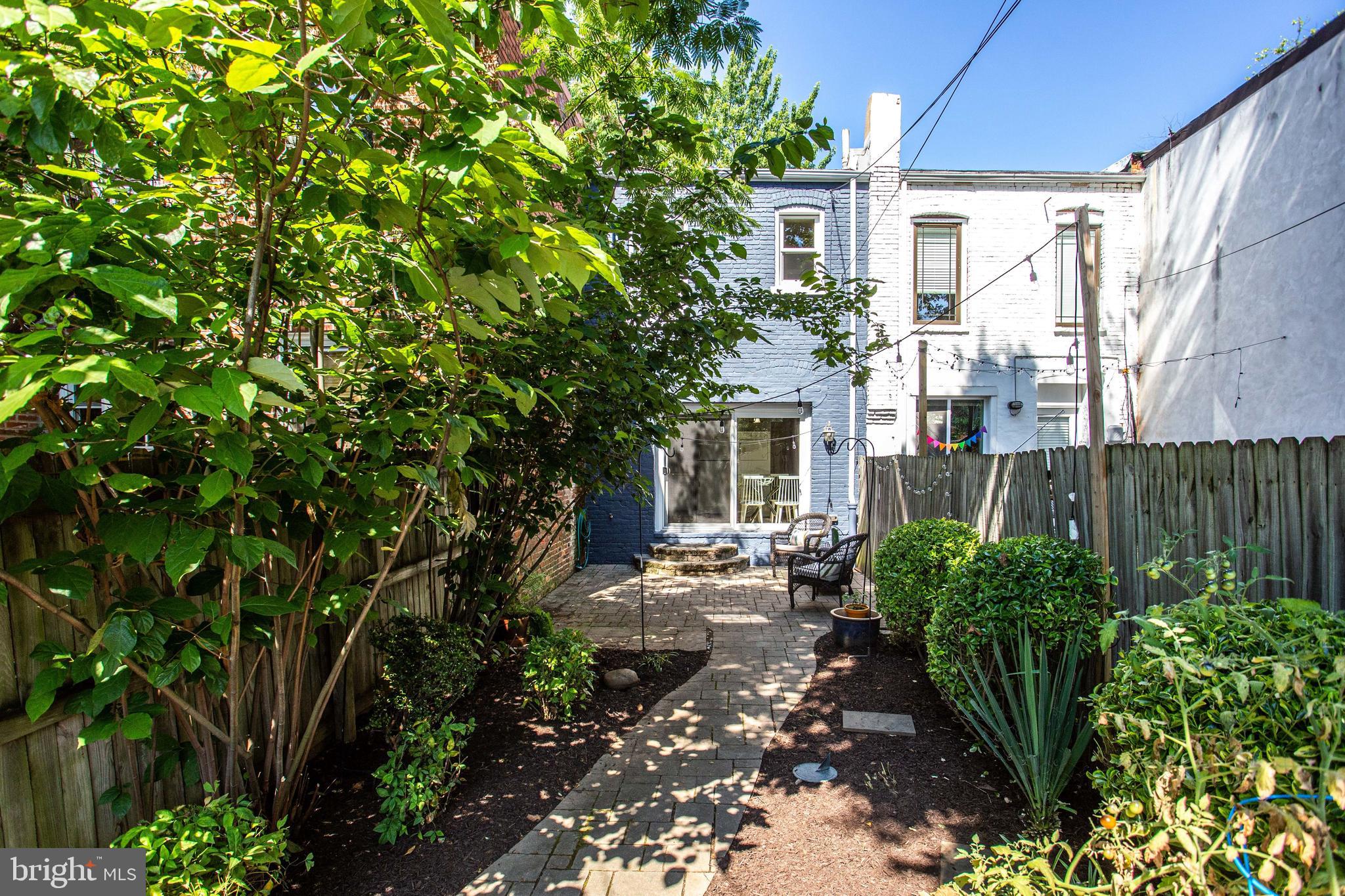 241 Warren Street Northeast Washington, DC 20002 - Photo 35 of 43 Deep backyard and patio. PARKING + shed behind you