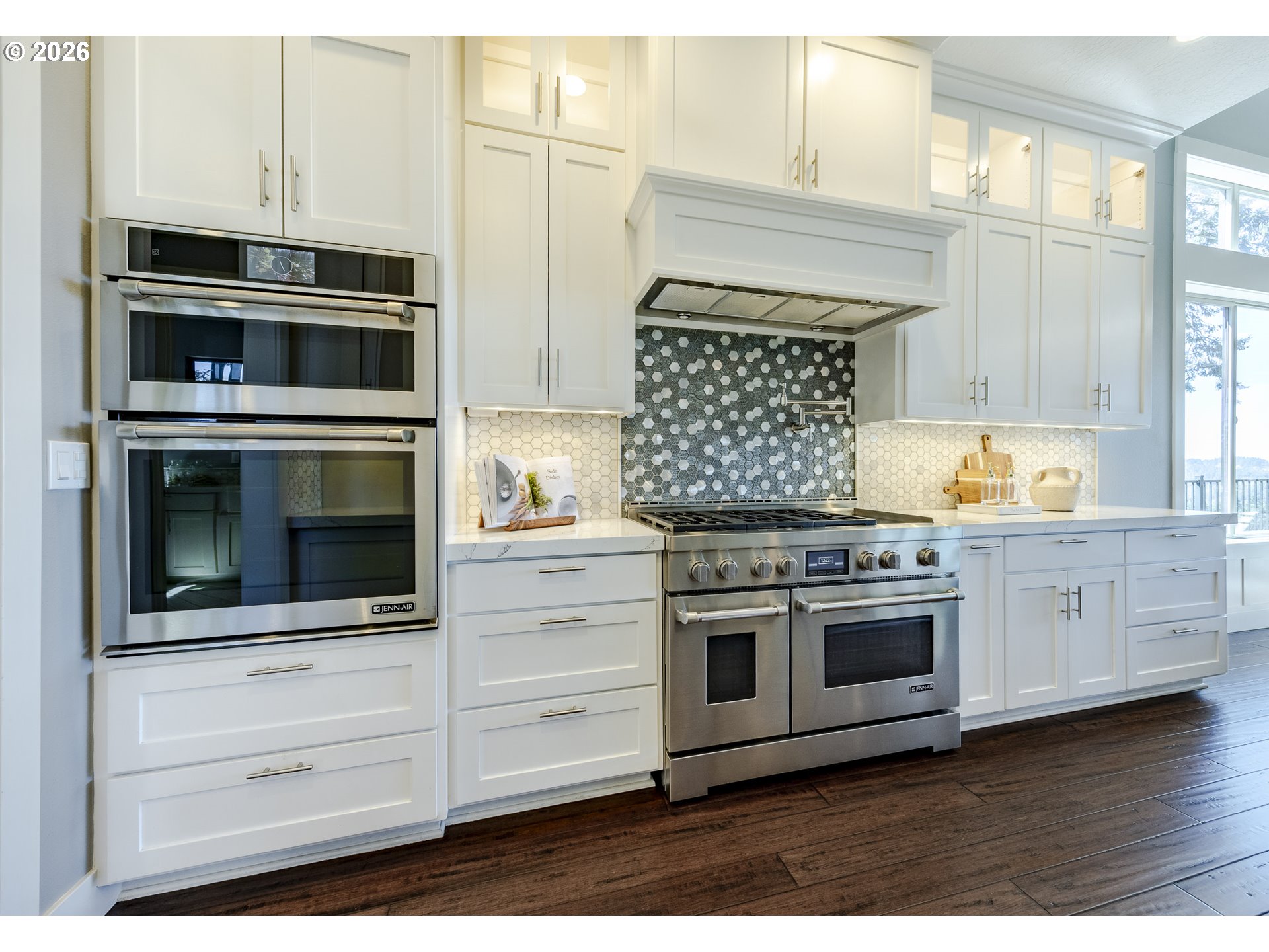 4048 Eagle View Drive Eugene, OR 97405 - Photo 14 of 48 a kitchen with stainless steel appliances granite countertop a stove microwave and oven