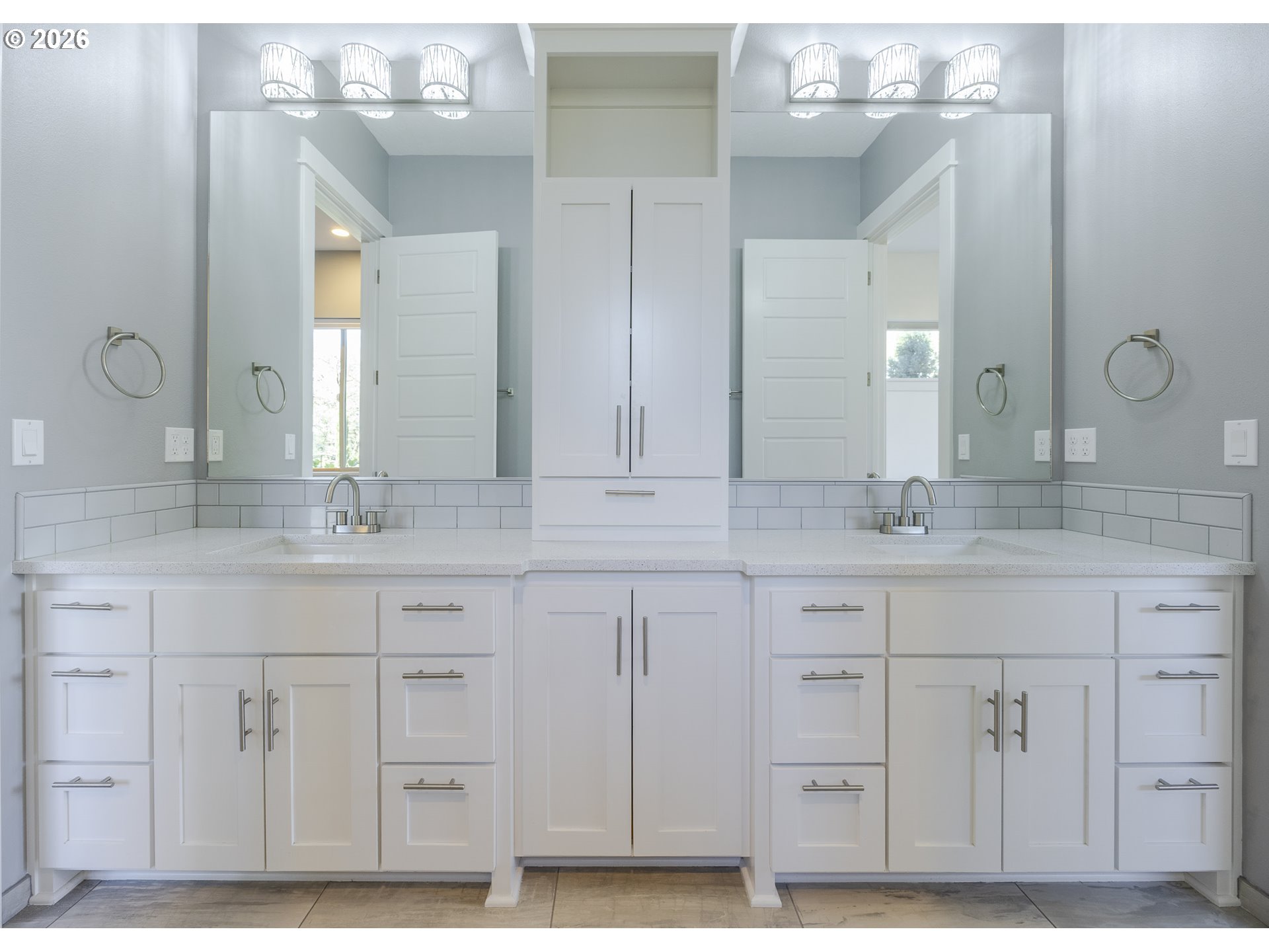 4048 Eagle View Drive Eugene, OR 97405 - Photo 37 of 48 a bathroom with a sink and a mirror