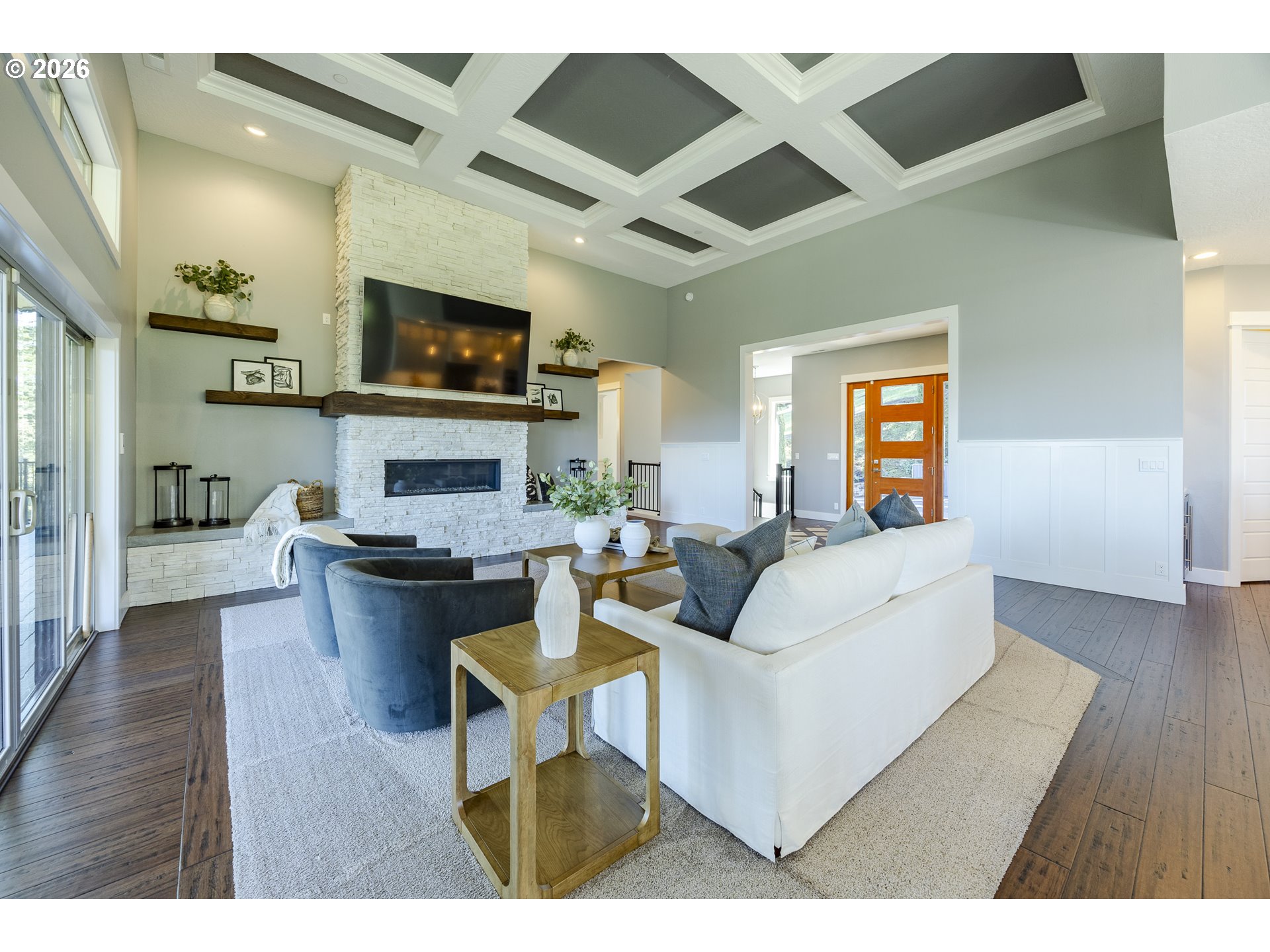 4048 Eagle View Drive Eugene, OR 97405 - Photo 10 of 48 a living room with furniture and a flat screen tv