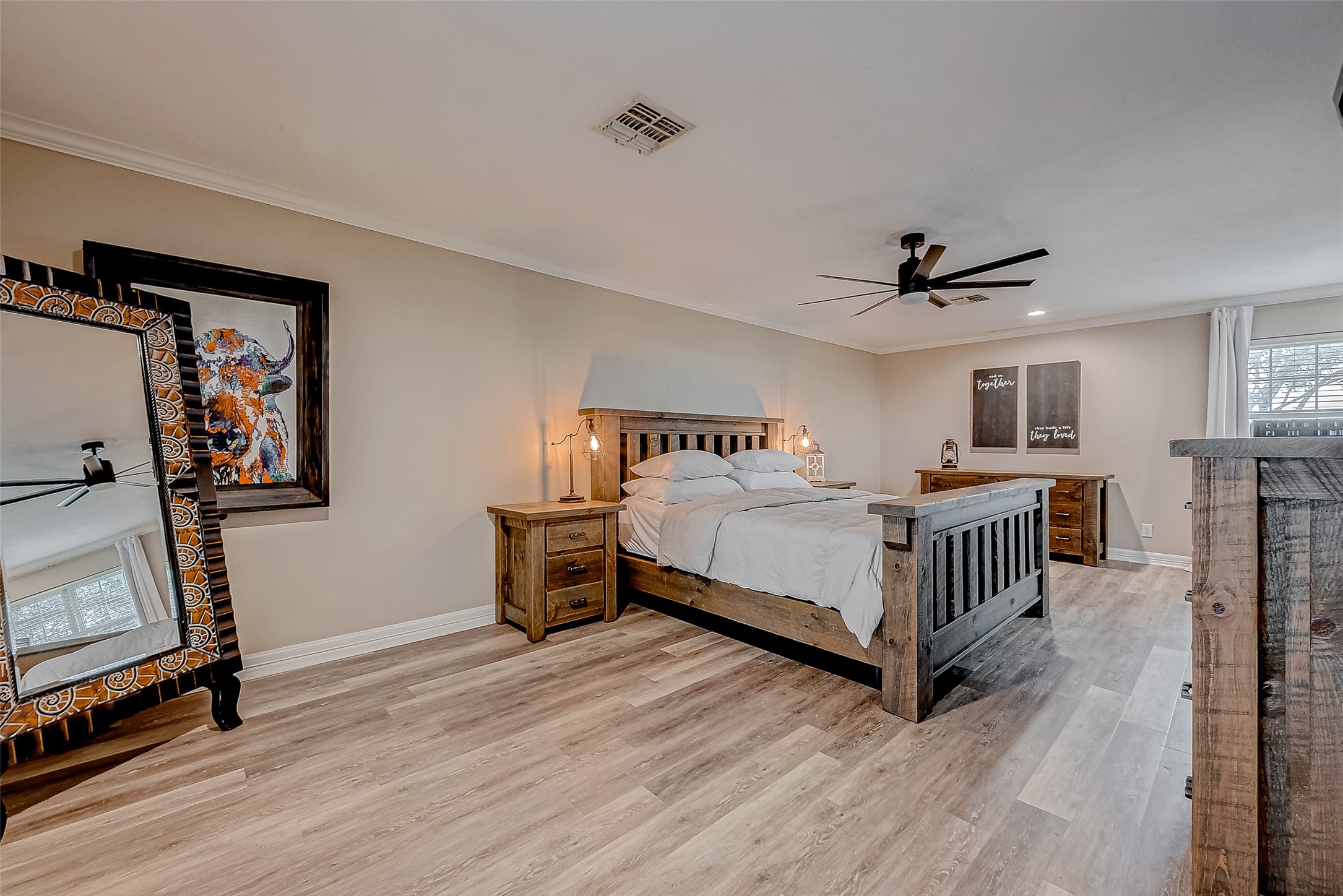 3819 Cottonwood School Road Rosenberg, TX 77471 - Photo 16 of 37 a bedroom with furniture and a window