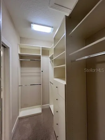 a view of walk in closet