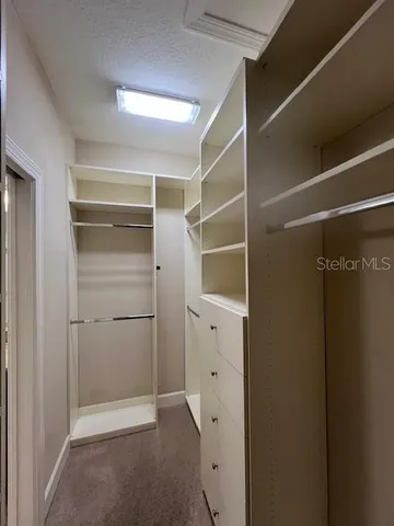 a view of walk in closet