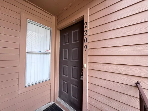 a view of front door