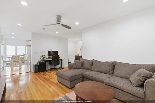 a room with furniture and a window