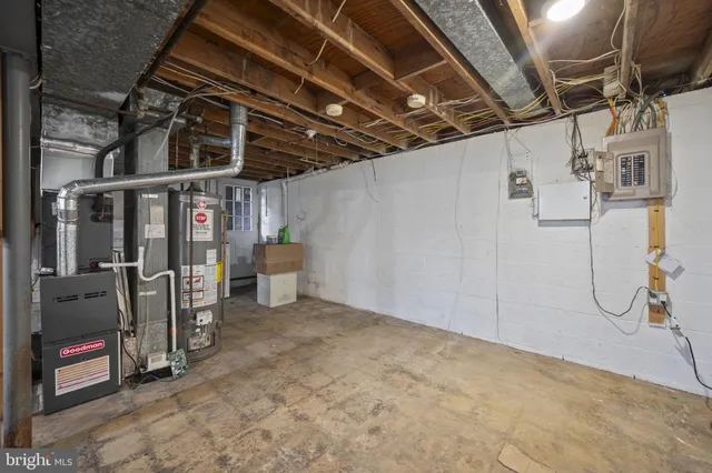 a view of a room with racks