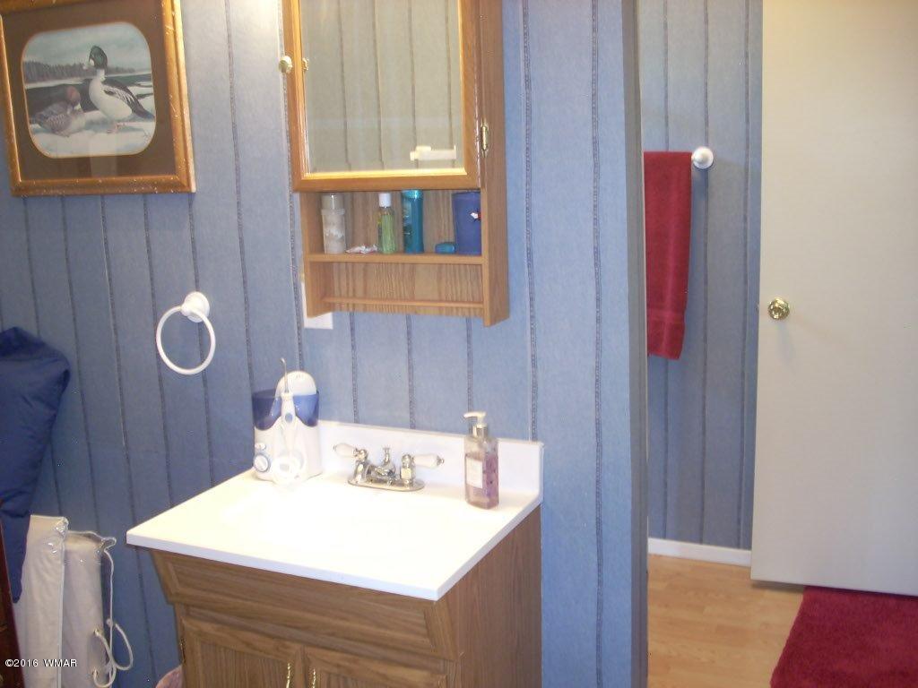 2101 Chevelon Road Overgaard, AZ 85933 - Photo 29 of 45 a bathroom with a sink vanity and mirror