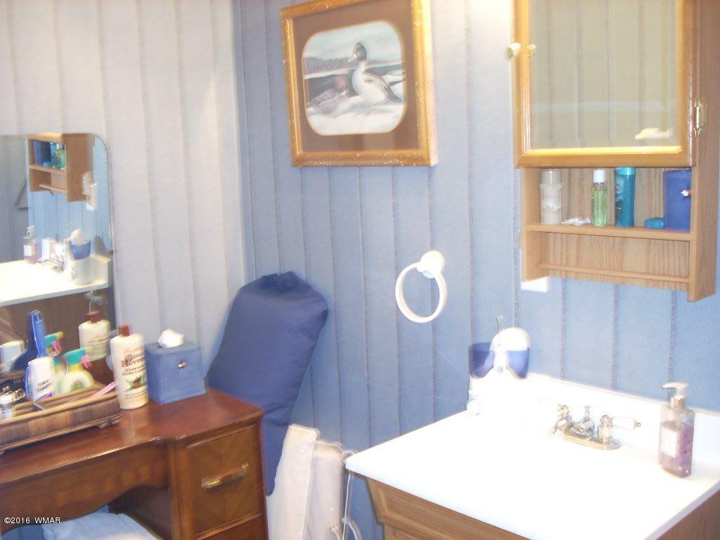 2101 Chevelon Road Overgaard, AZ 85933 - Photo 30 of 45 a bathroom with a sink vanity and a mirror