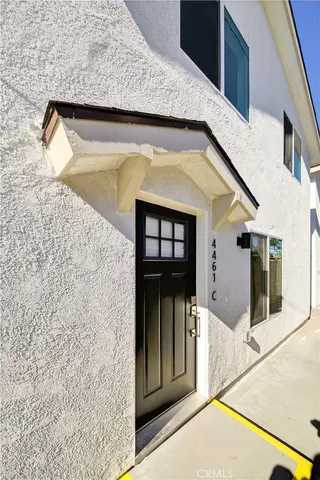 a view of front door