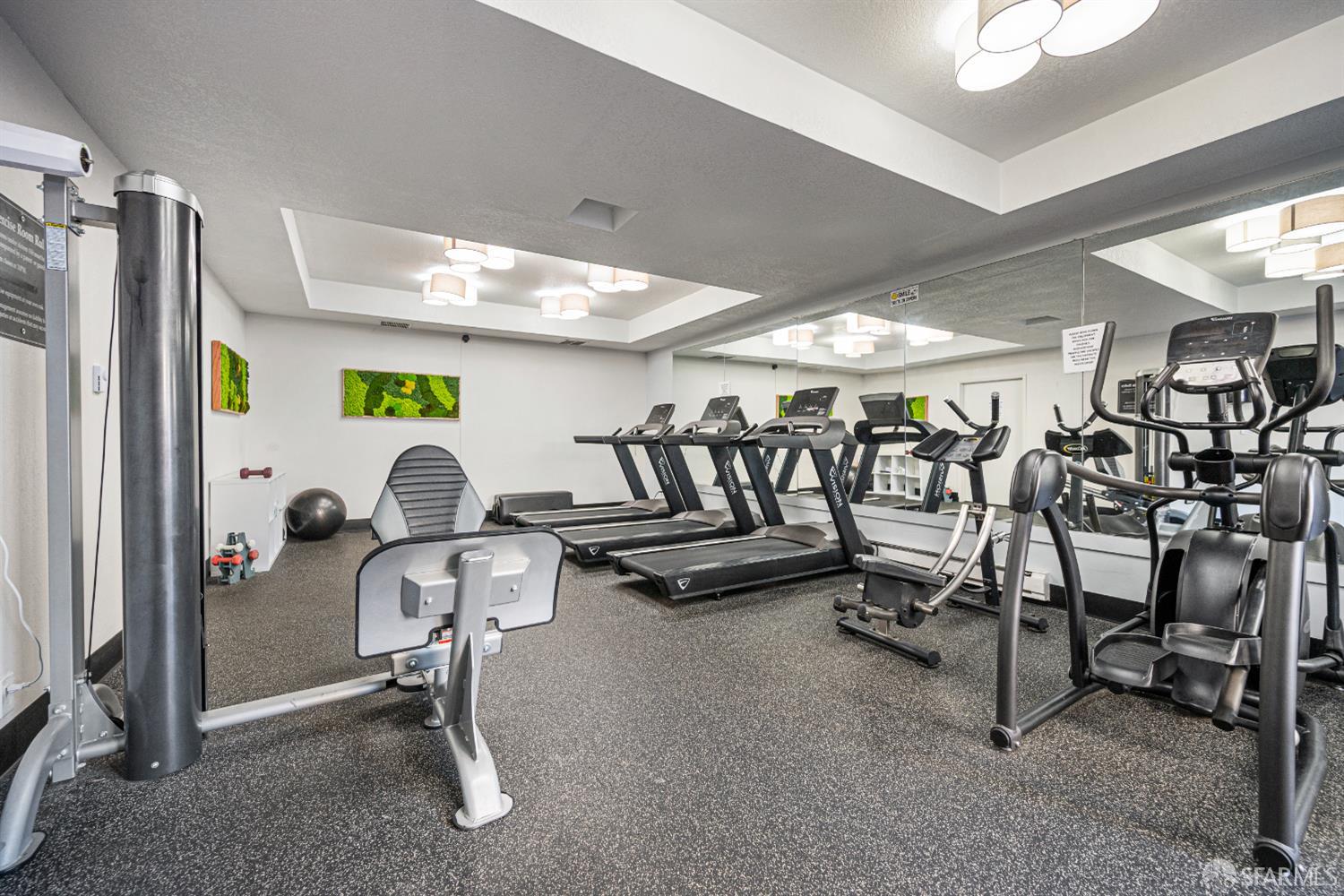 1327 Webster Street, Unit B210 Alameda, CA 94501 - Photo 36 of 55 a room with gym equipment and a table