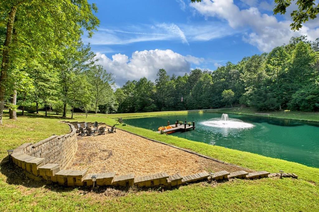 505 Old Salem Road Mineral Bluff, GA 30559 - Photo 77 of 88 a view of a swimming pool with a yard and plants