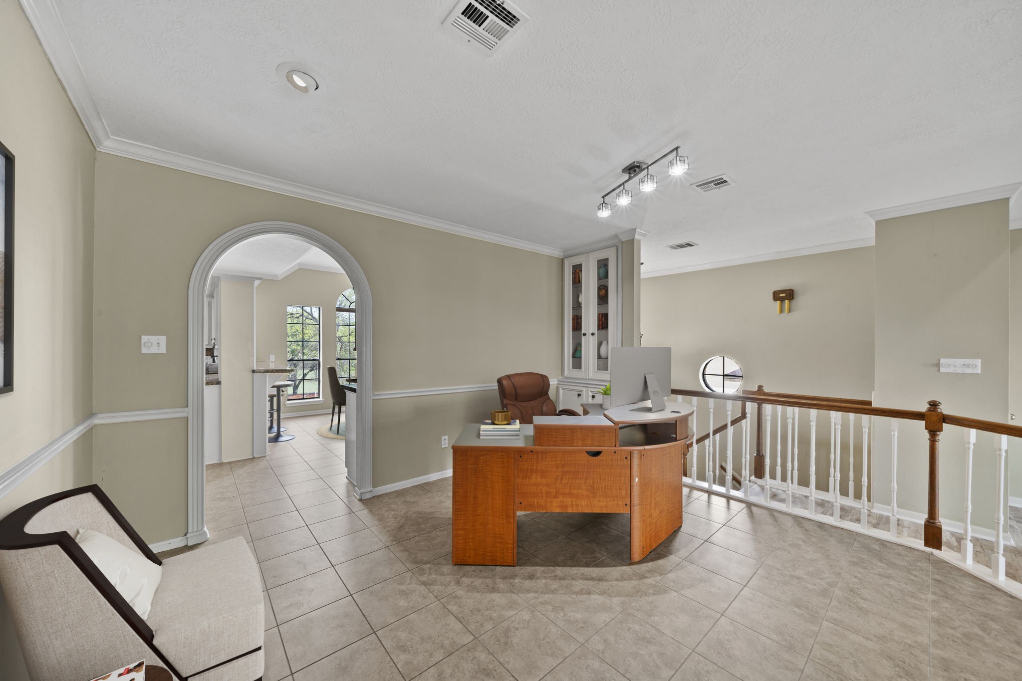 169 April Cove Montgomery, TX 77356 - Photo 24 of 39 Virtually Staged: Fantastic office area perfect for virtual schooling and a personal home office space.