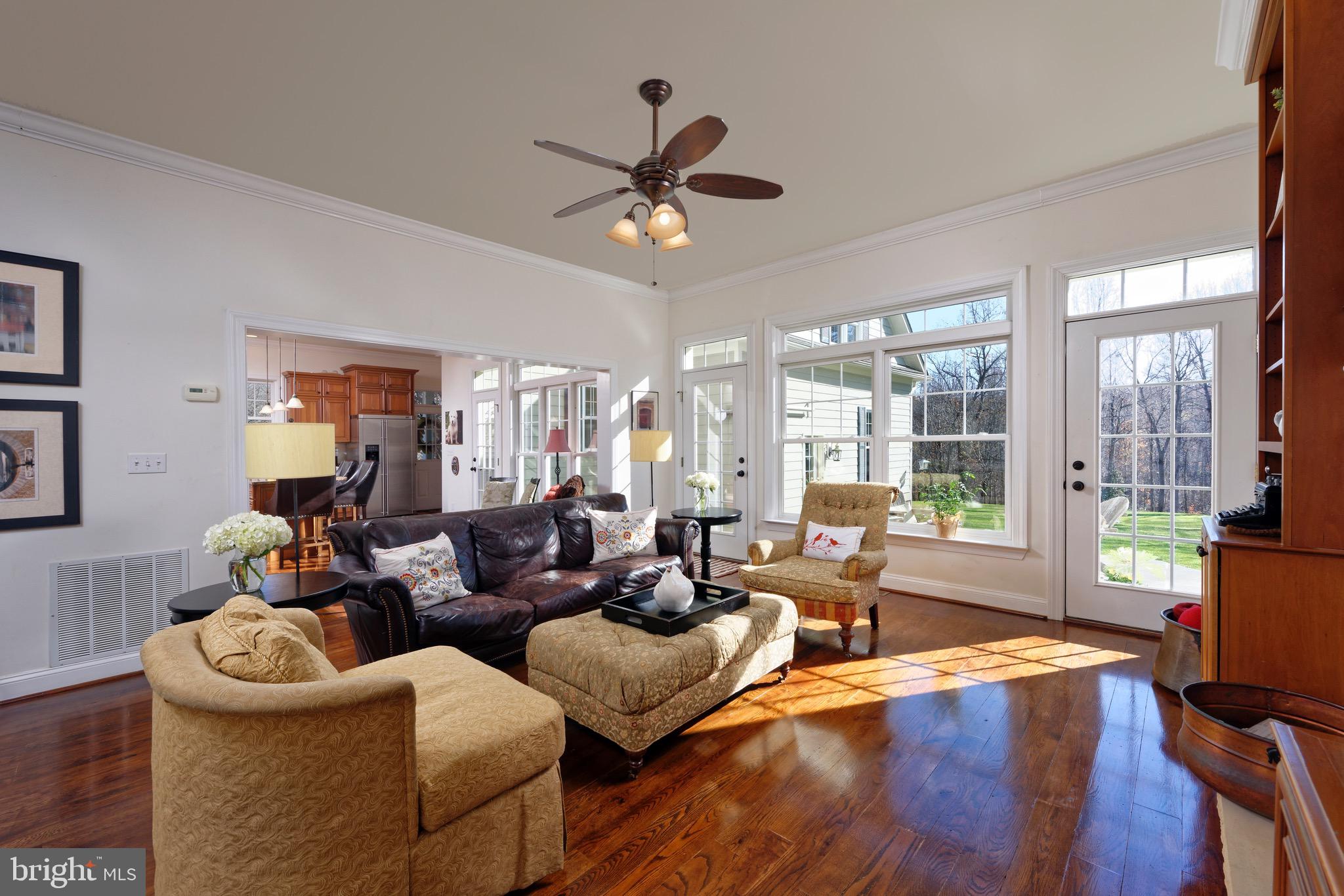 23154 Dover Road Middleburg, VA 20117 - Photo 11 of 66 Living Room opens to the gourmet kitchen