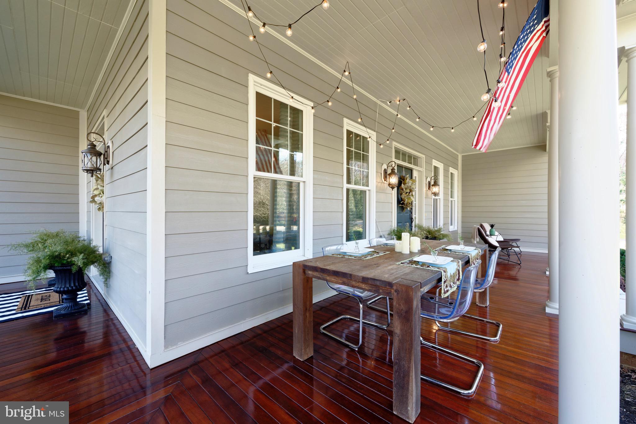 23154 Dover Road Middleburg, VA 20117 - Photo 5 of 66 Covered porch is deep enough for a large table
