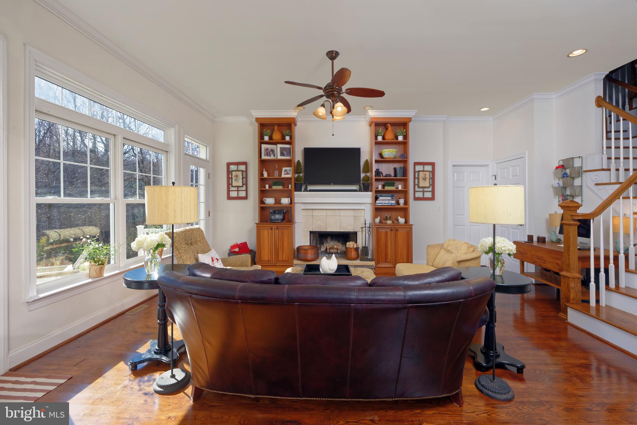 23154 Dover Road Middleburg, VA 20117 - Photo 10 of 66 Living Room has built-ins and a fireplace