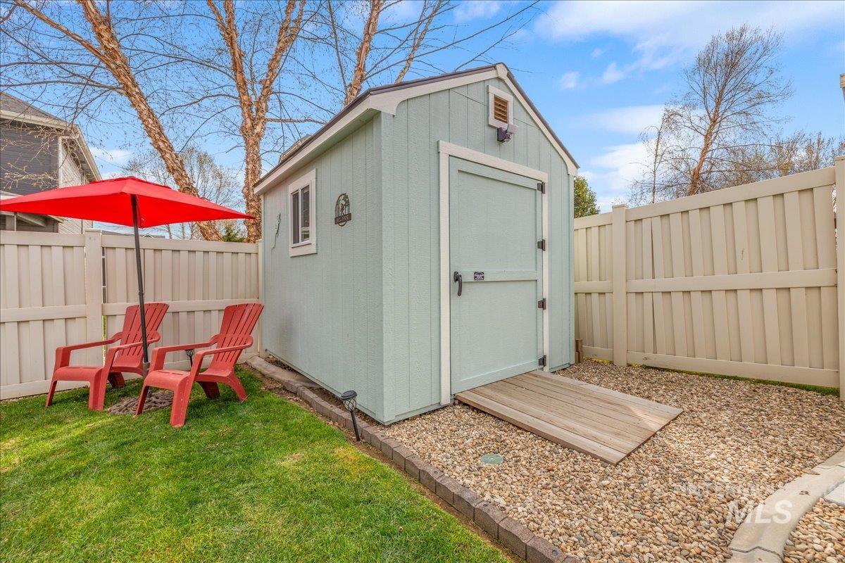 3038 North Christian Way Meridian, ID 83646 - Photo 41 of 48 View of shed featuring a fenced backyard