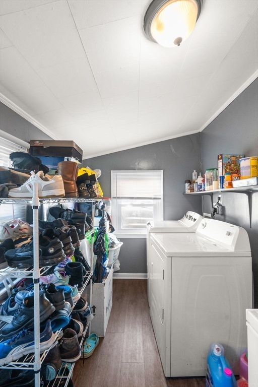 84 Howard Street Lawrence, MA 01841 - Photo 14 of 28 a storage room with washer and dryer