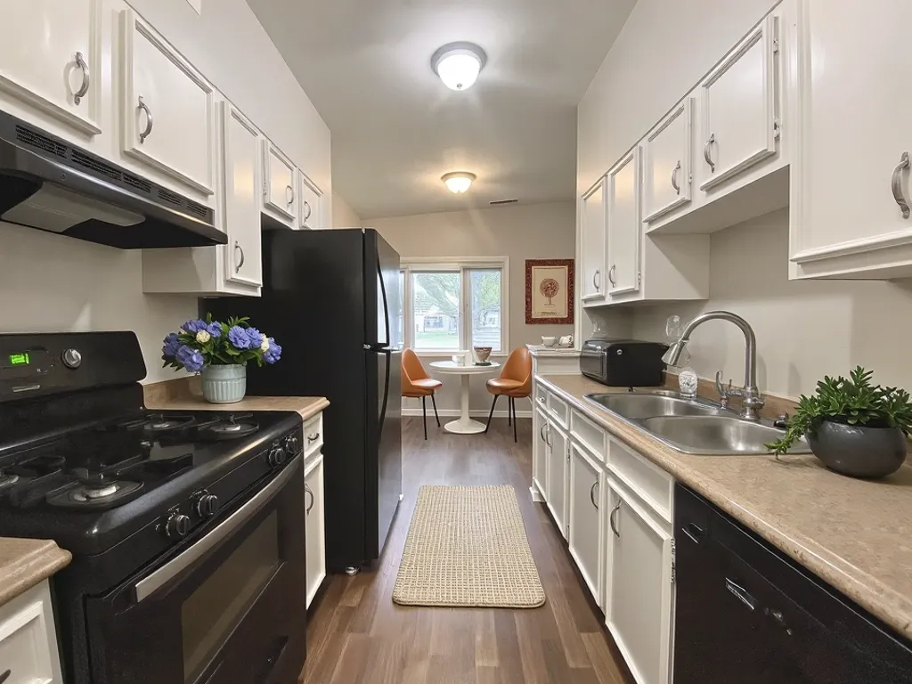 18747 Sherman Street Lansing, IL 60438 - Photo 10 of 20 a kitchen with stainless steel appliances granite countertop a sink stove and refrigerator