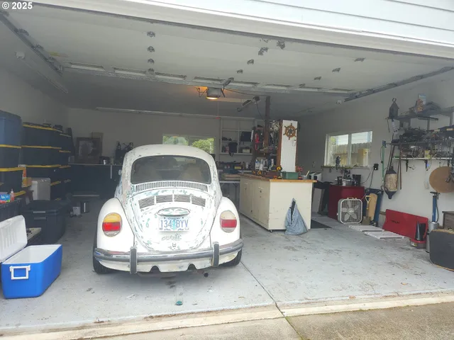 a outdoor space with furniture