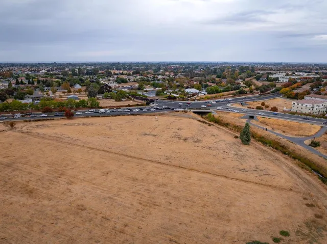 an aerial view of a city