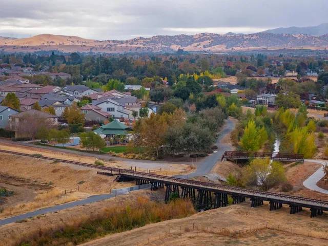 a view of a terrace with a lake