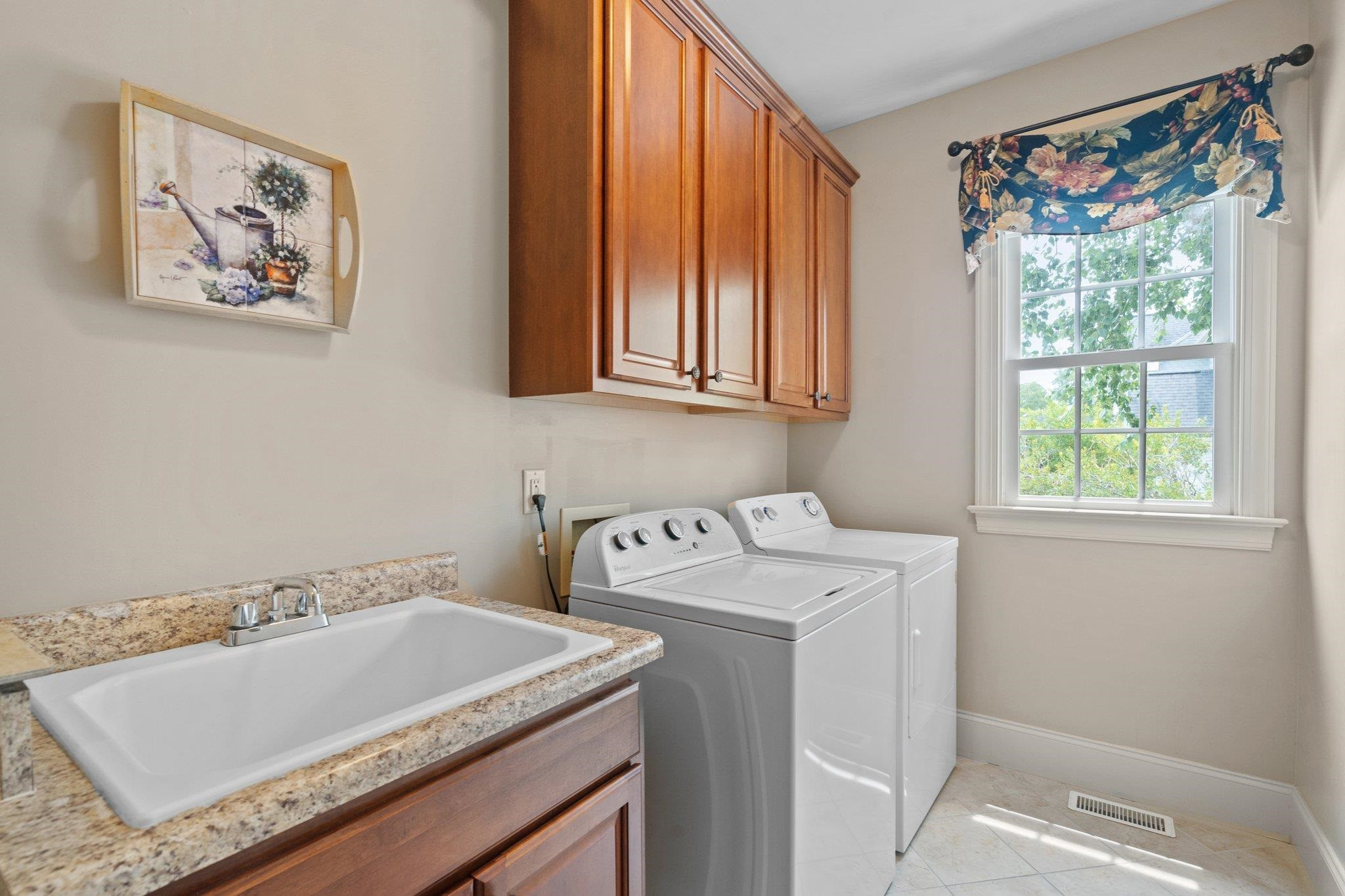 5805 Clovis Ridge Drive Wake Forest, NC 27587 - Photo 31 of 64 a utility room with a sink dryer and washer