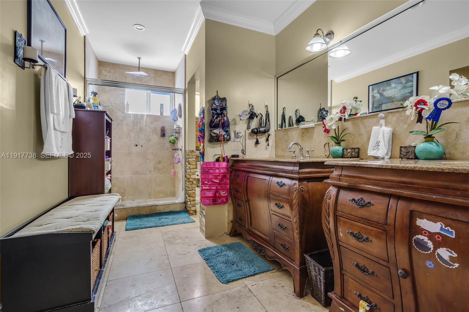 3135 Southwest 80th Avenue Miami, FL 33155 - Photo 28 of 65 a kitchen with stainless steel appliances granite countertop a sink stove and refrigerator