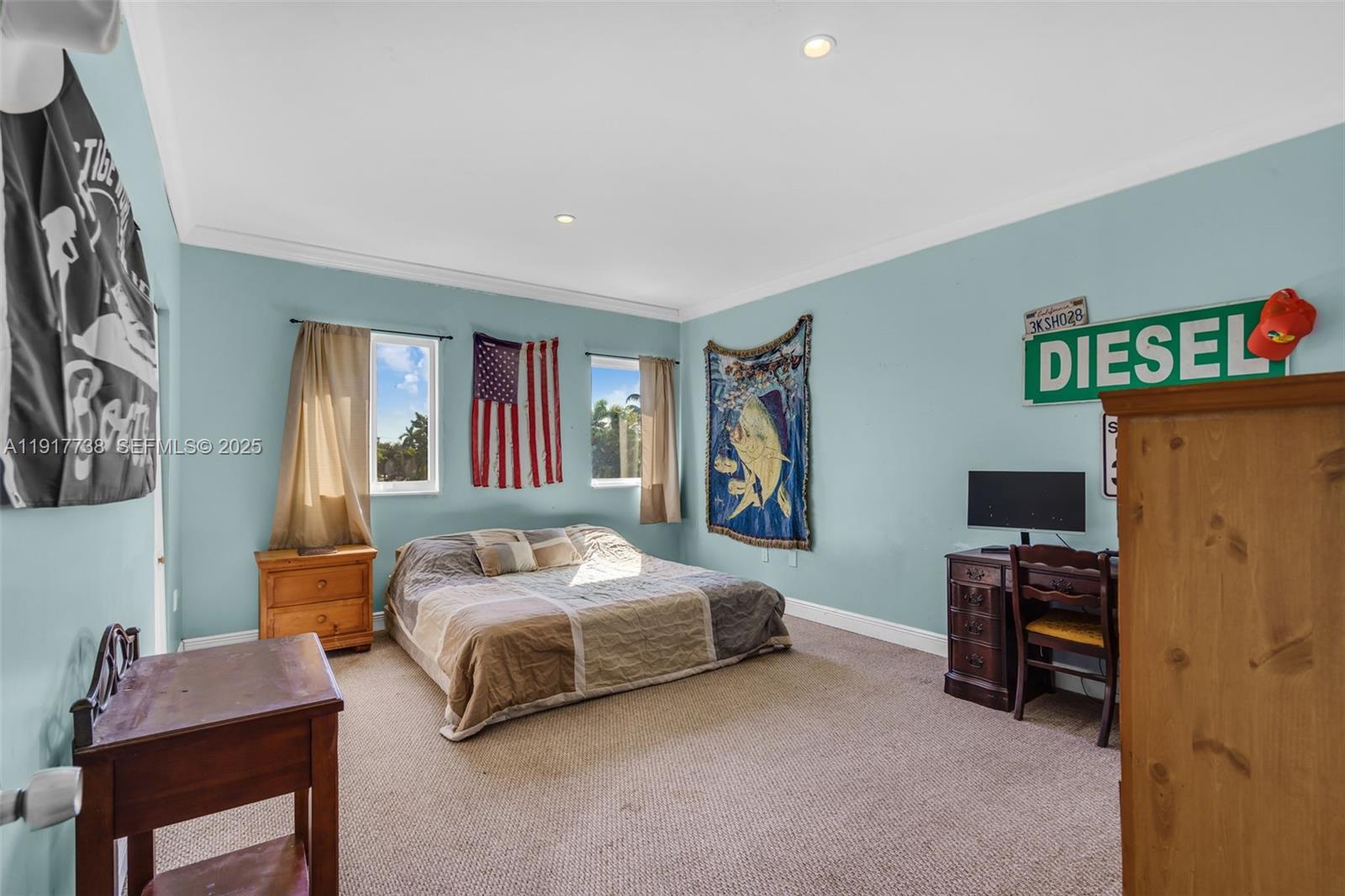 3135 Southwest 80th Avenue Miami, FL 33155 - Photo 39 of 65 a bedroom with a bed and a desk