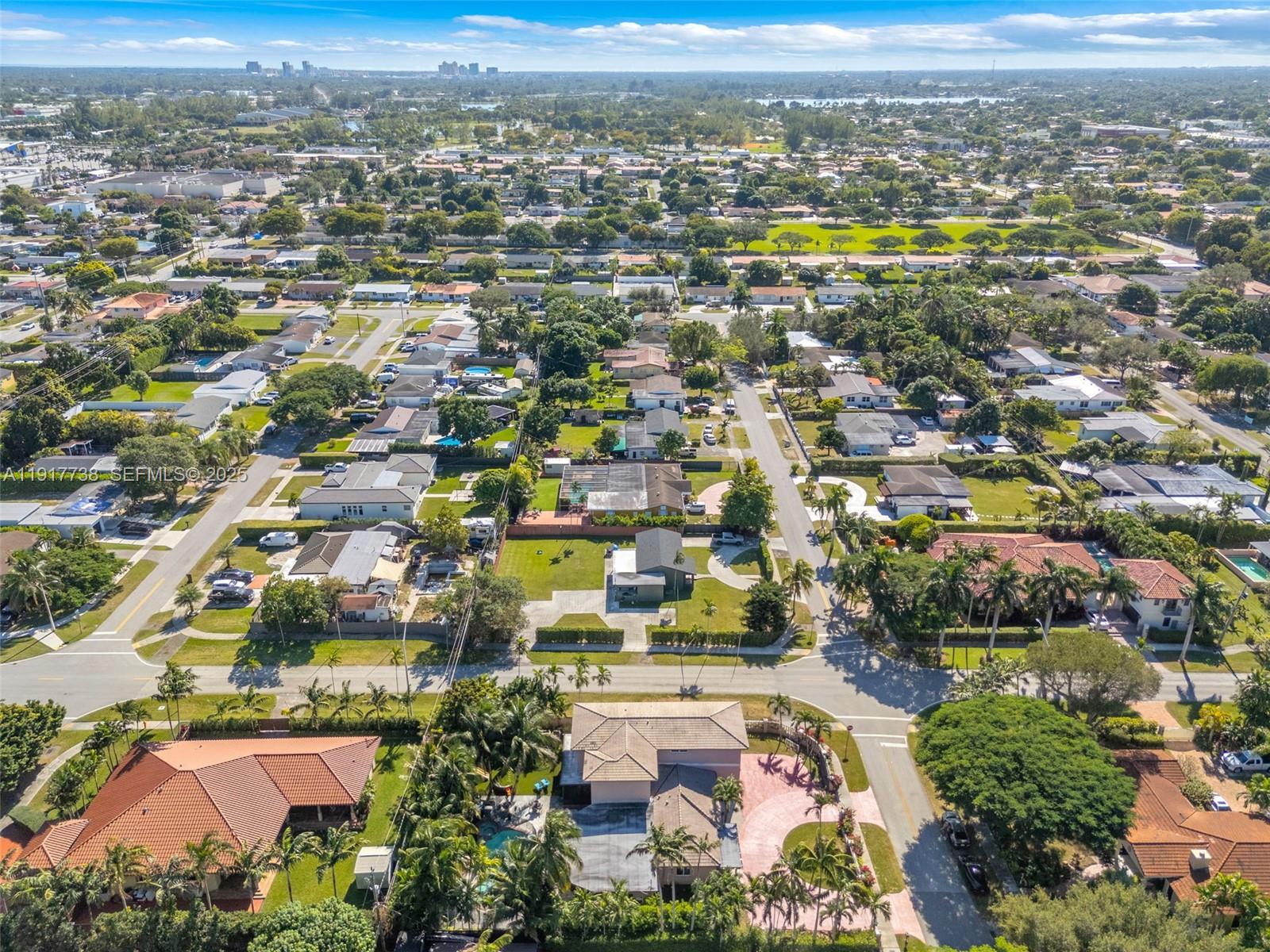 3135 Southwest 80th Avenue Miami, FL 33155 - Photo 63 of 65 an aerial view of residential building with outdoor space