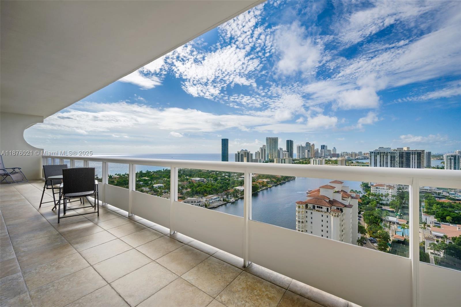 20191 East Country Club Drive, Unit TS8 Aventura, FL 33180 - Photo 21 of 27 a view of a terrace with furniture and city view