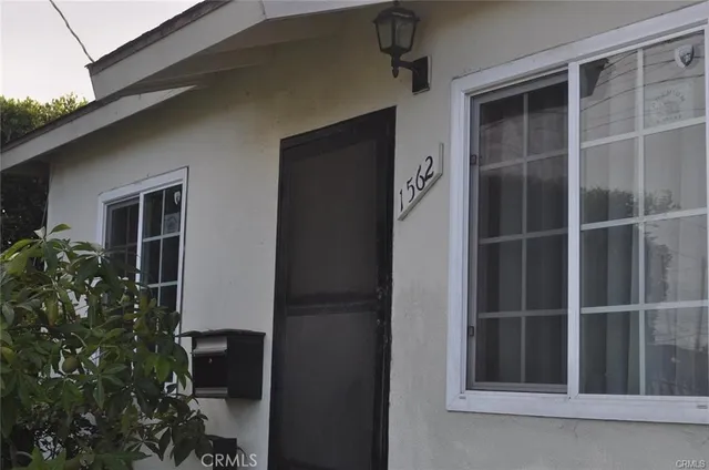 a view of front door