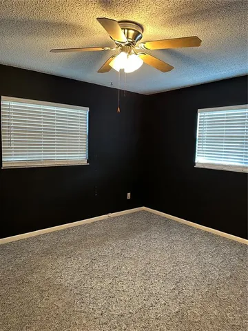 a view of a room with a window