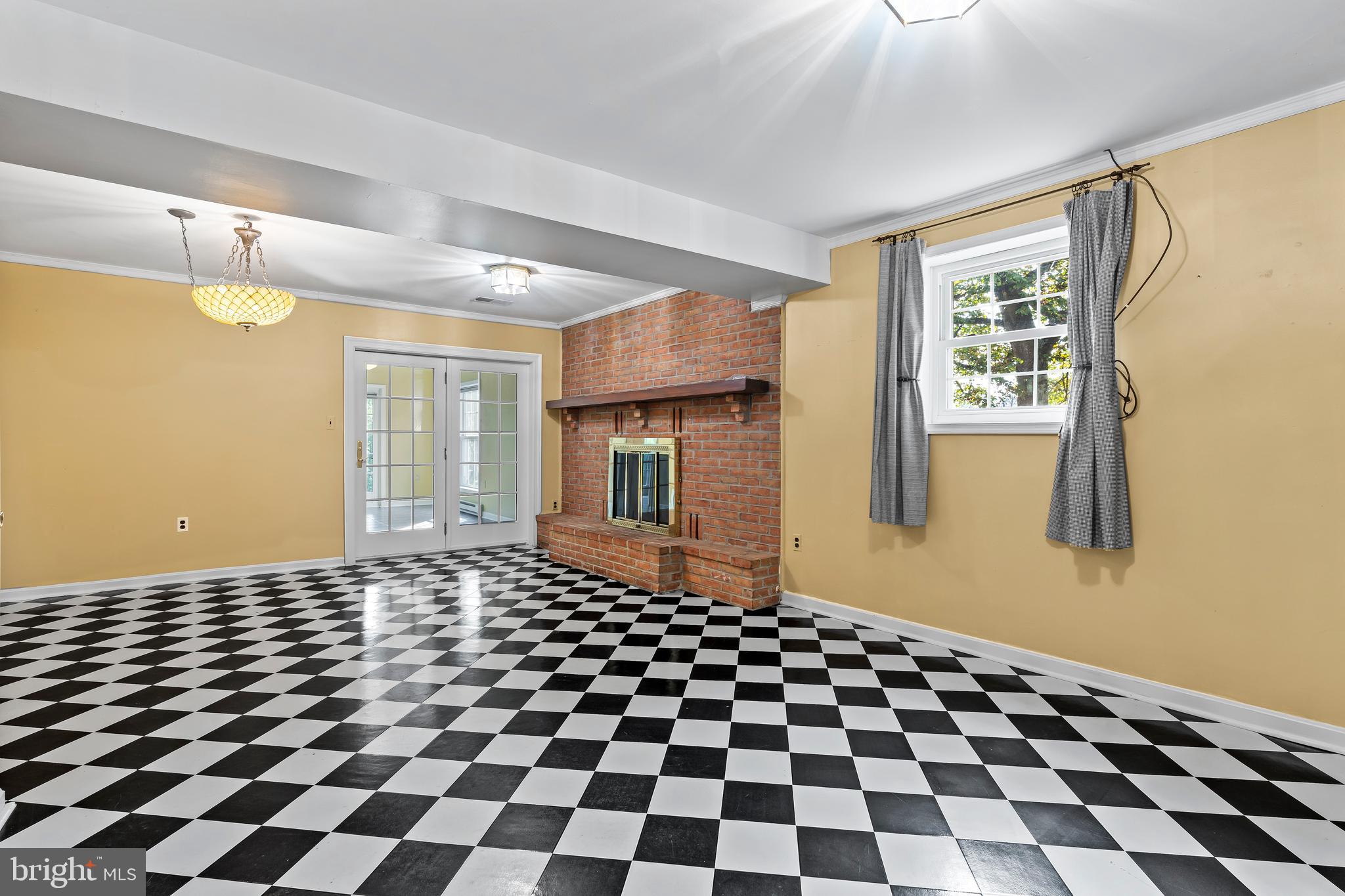 7705 Ridge Road Frederick, MD 21702 - Photo 27 of 51 a black and white checkered floor with a black white checkered floor