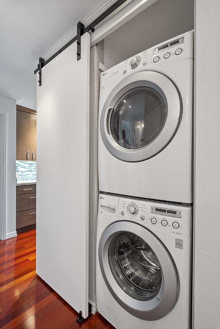 320 Vallejo Drive, Unit 41 Millbrae, CA 94030 - Photo 18 of 37 a utility room with dryer and washer