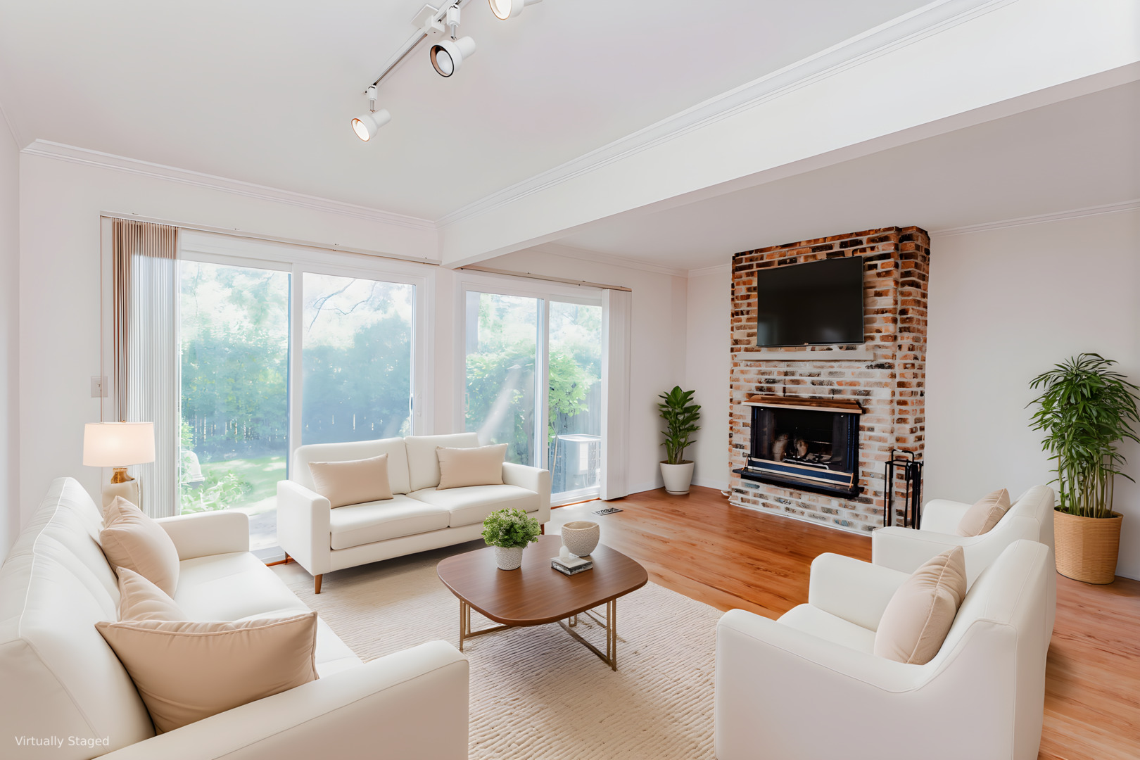 590 Green Bay Road Glencoe, IL 60022 - Photo 4 of 33 a living room with furniture a large window and a fireplace
