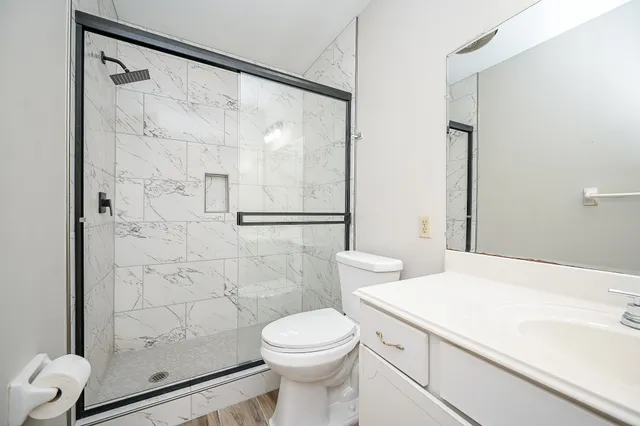 a bathroom with a sink and a toilet