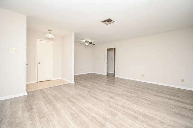 a view of an empty room