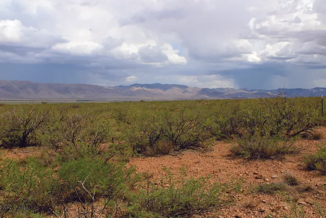 a view of lake with mountain