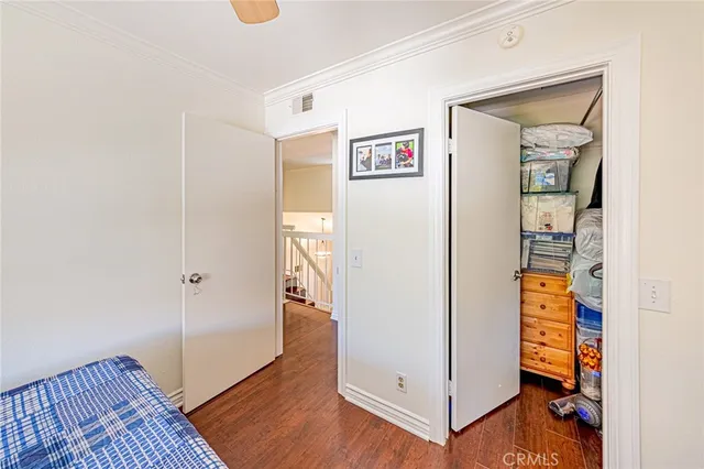 a view of a hallway and interior of a house