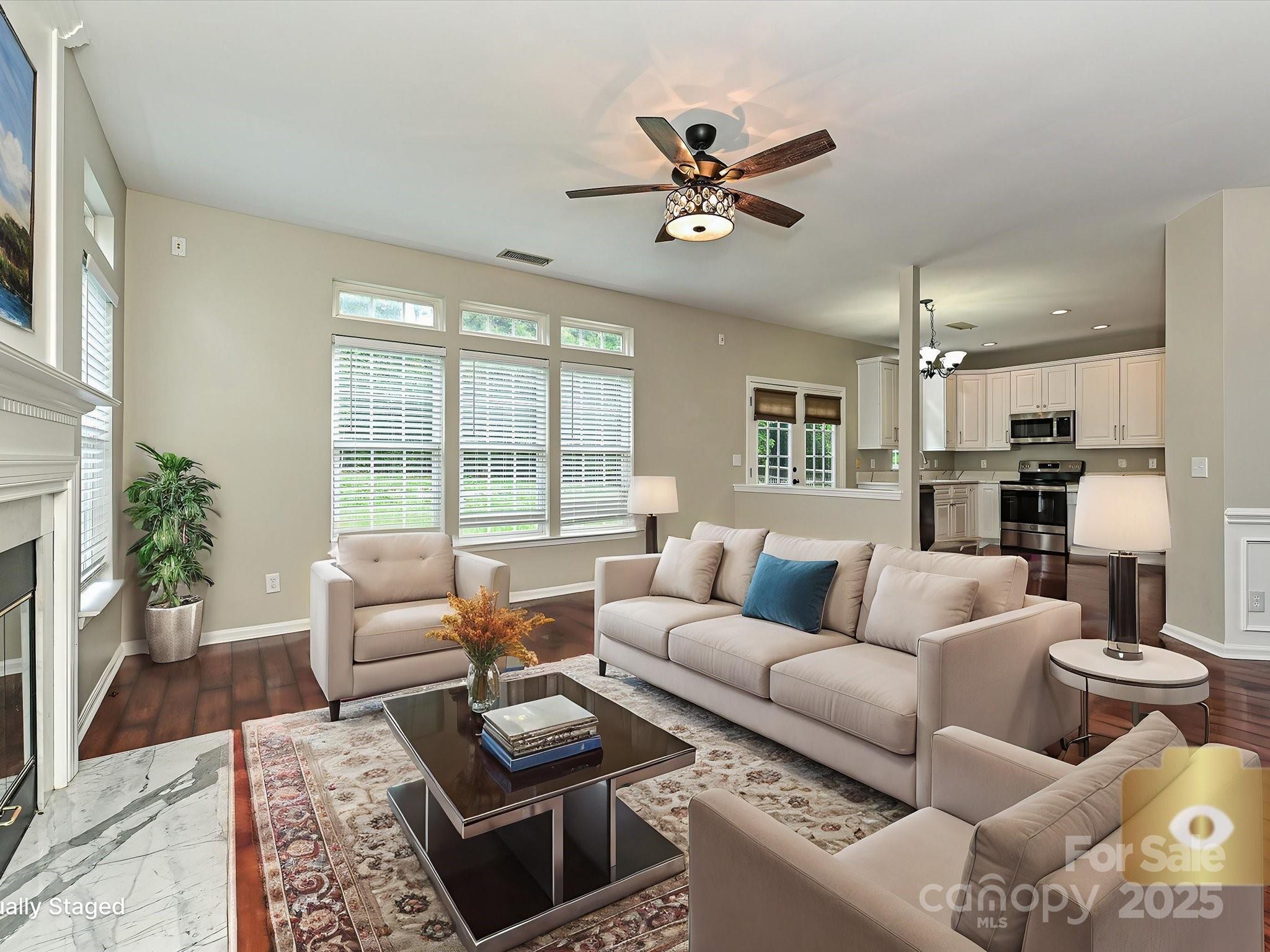 13237 Fremington Road Huntersville, NC 28078 - Photo 12 of 36 a living room with furniture and a large window