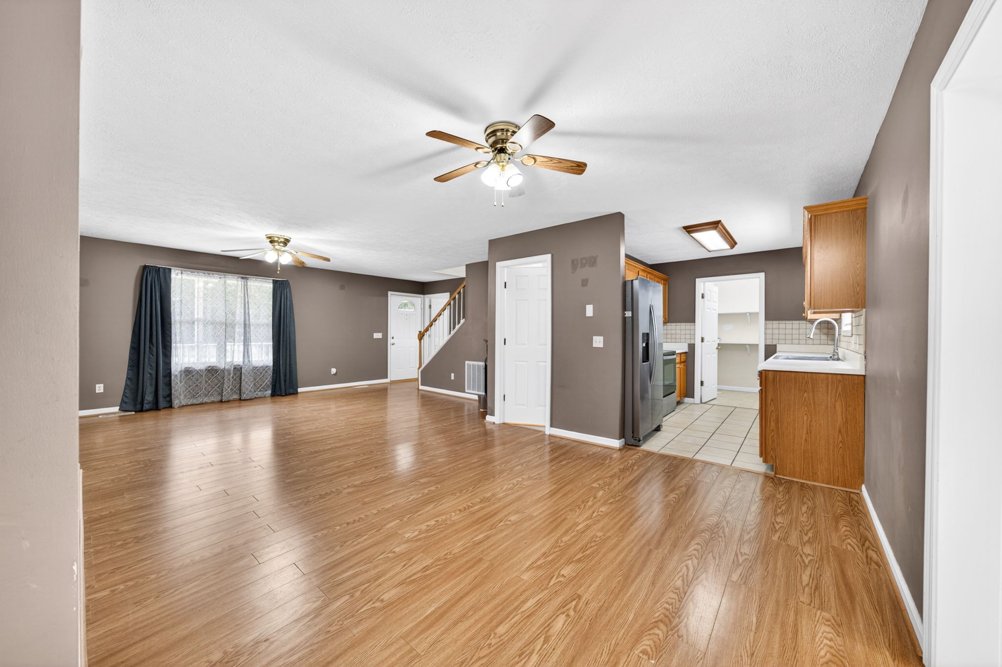 291 Poplar Point Lane Rickman, TN 38580 - Photo 7 of 41 a view of a kitchen and a kitchen with wooden floor
