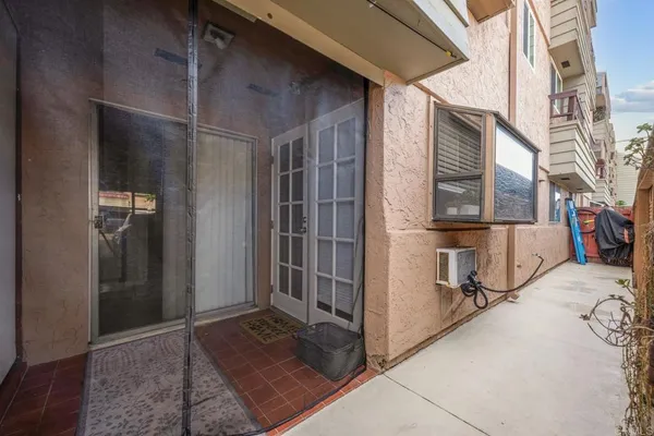 a view of a house with a door