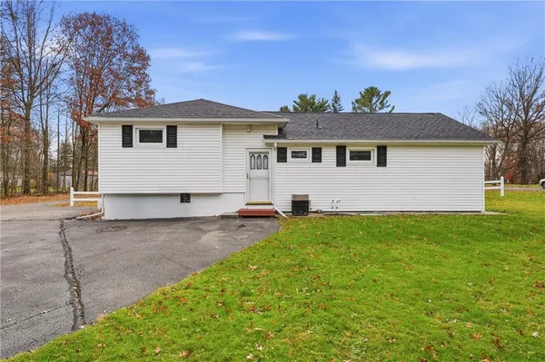 a view of a backyard with a garden