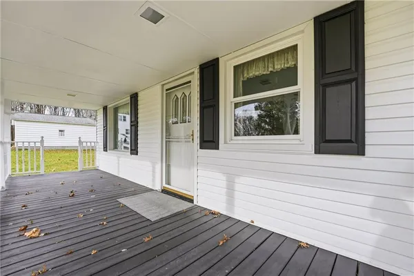a view of front door of house