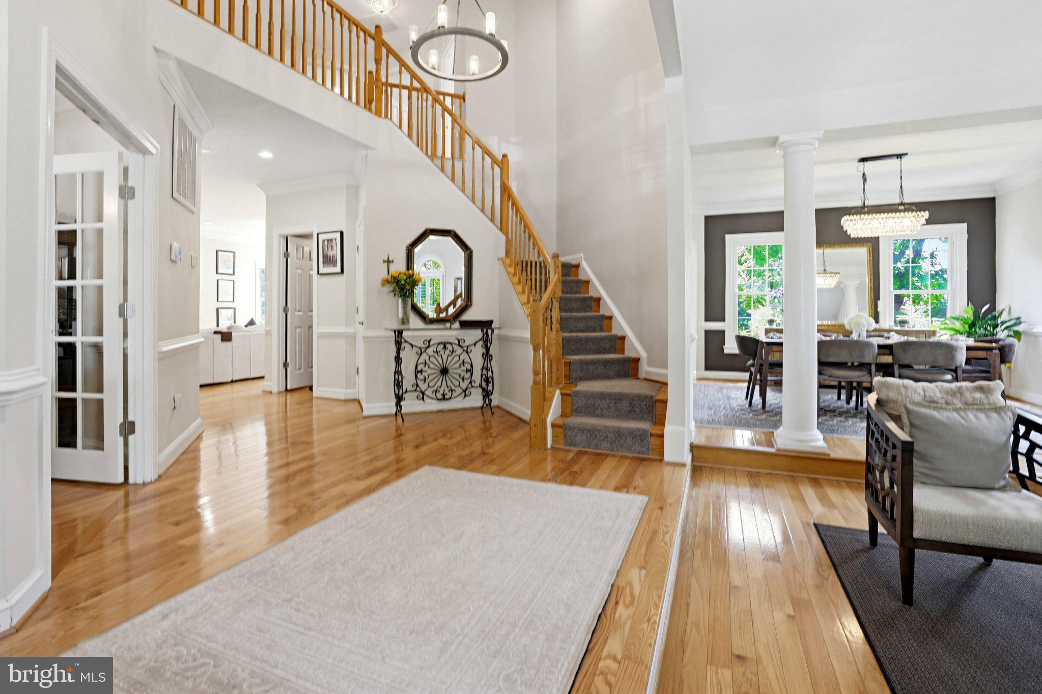 6732 Churchill Road McLean, VA 22101 - Photo 3 of 61 Elegant foyer with inviting staircase.