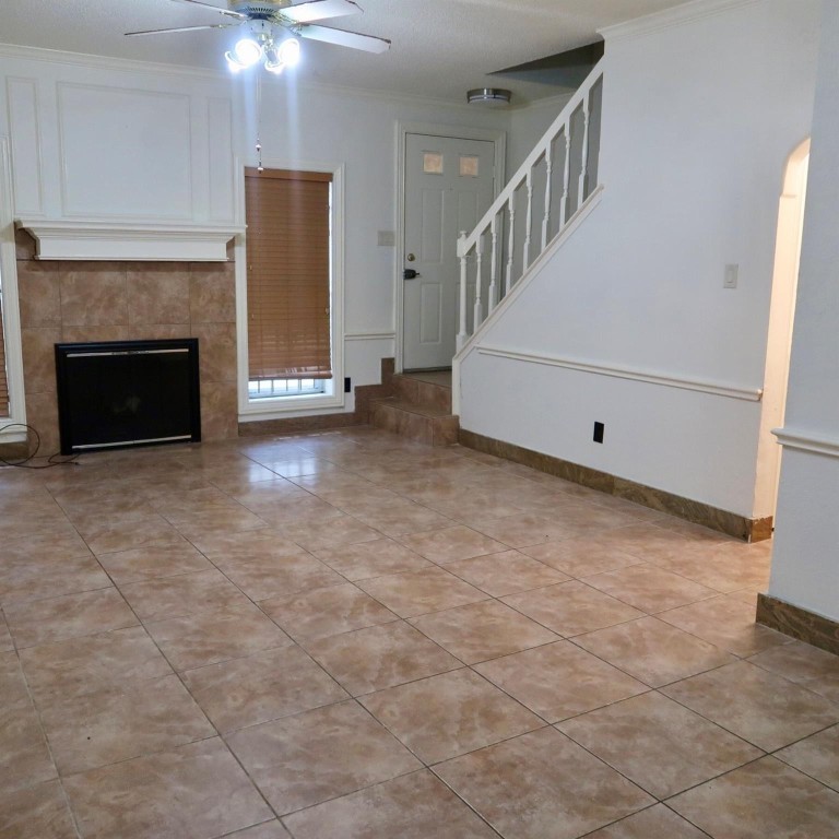 3600 Jeanetta Street, Unit 1301 Houston, TX 77063 - Photo 20 of 21 a view of an empty room with a fireplace