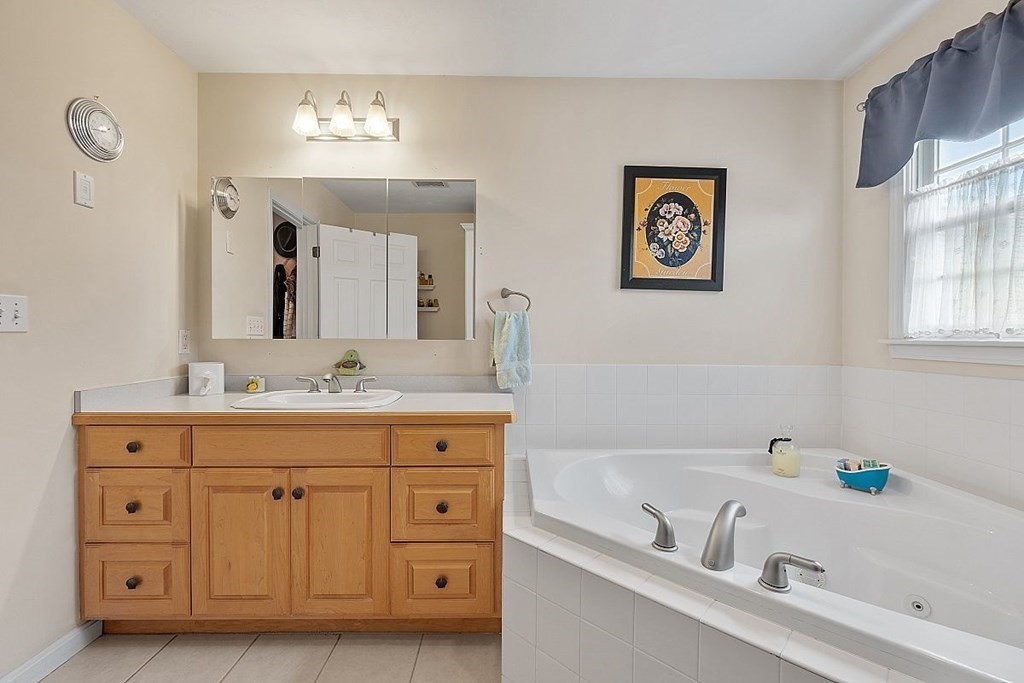 299 South Meadow Road Lancaster, MA 01523 - Photo 33 of 41 a bathroom with a tub a sink and mirror