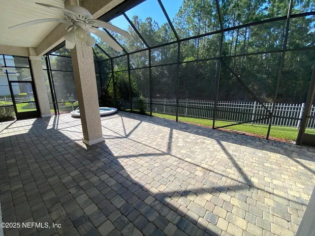 a view of outdoor space with garden