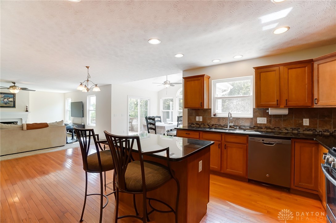 6042 Kay Court Riverside, OH 45424 - Photo 12 of 29 Kitchen island. Look at those hardwood floors.