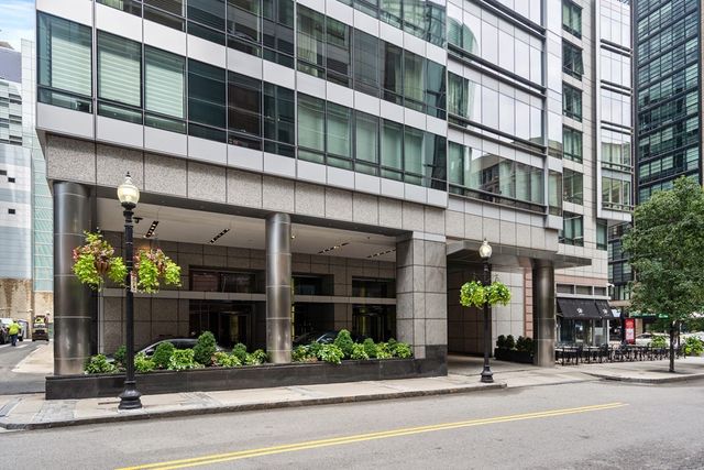 a view of a building with a street